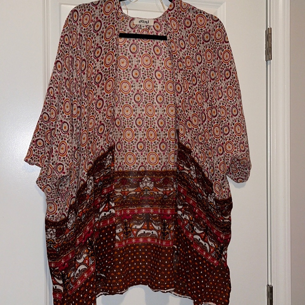 Orange and Burgundy Top